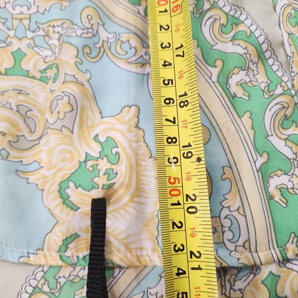 Mossimo Strappy Tank Top Size Small Greco Roman Pattern Silk - Picture 11 of 11